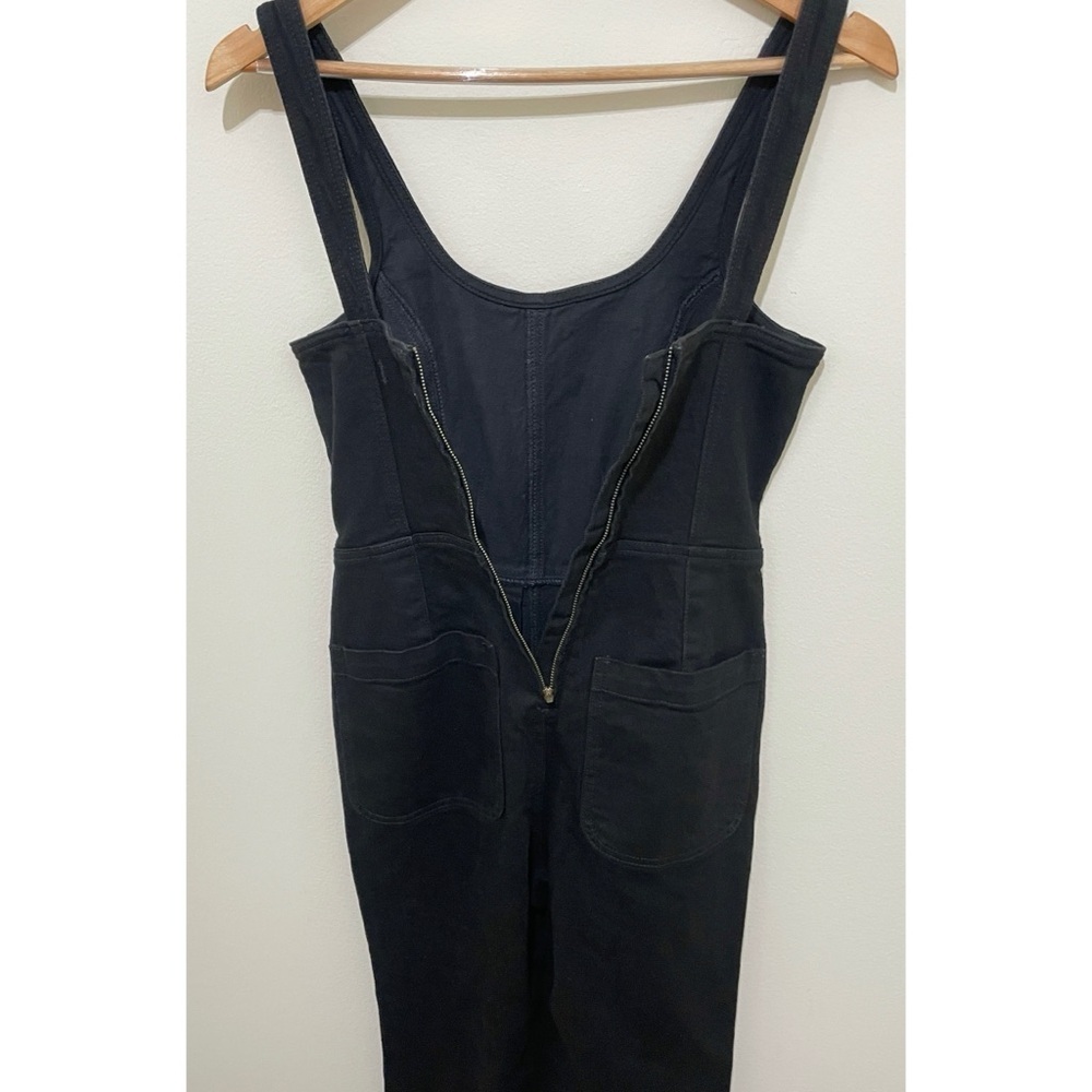 NWT Madewell Black Denim Flare Leg Jumpsuit Size 0 - Picture 7 of 15